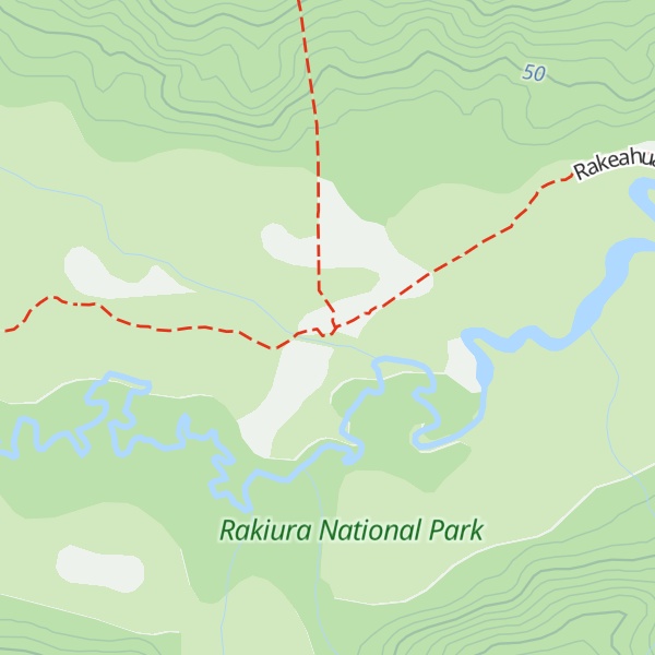 Map of Rakeahua Hut