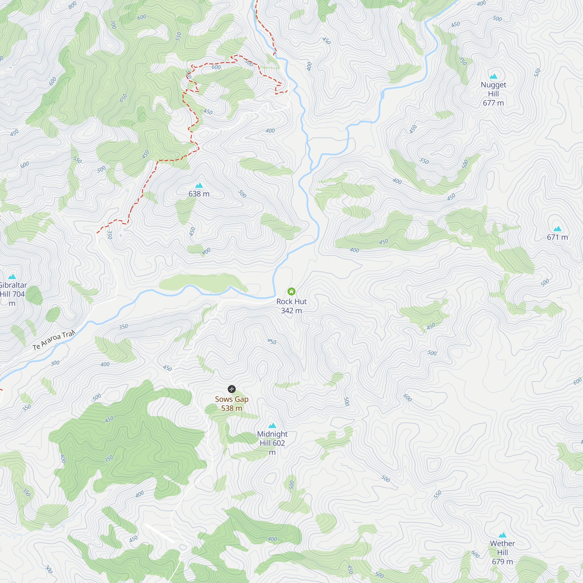 Rock Hut map