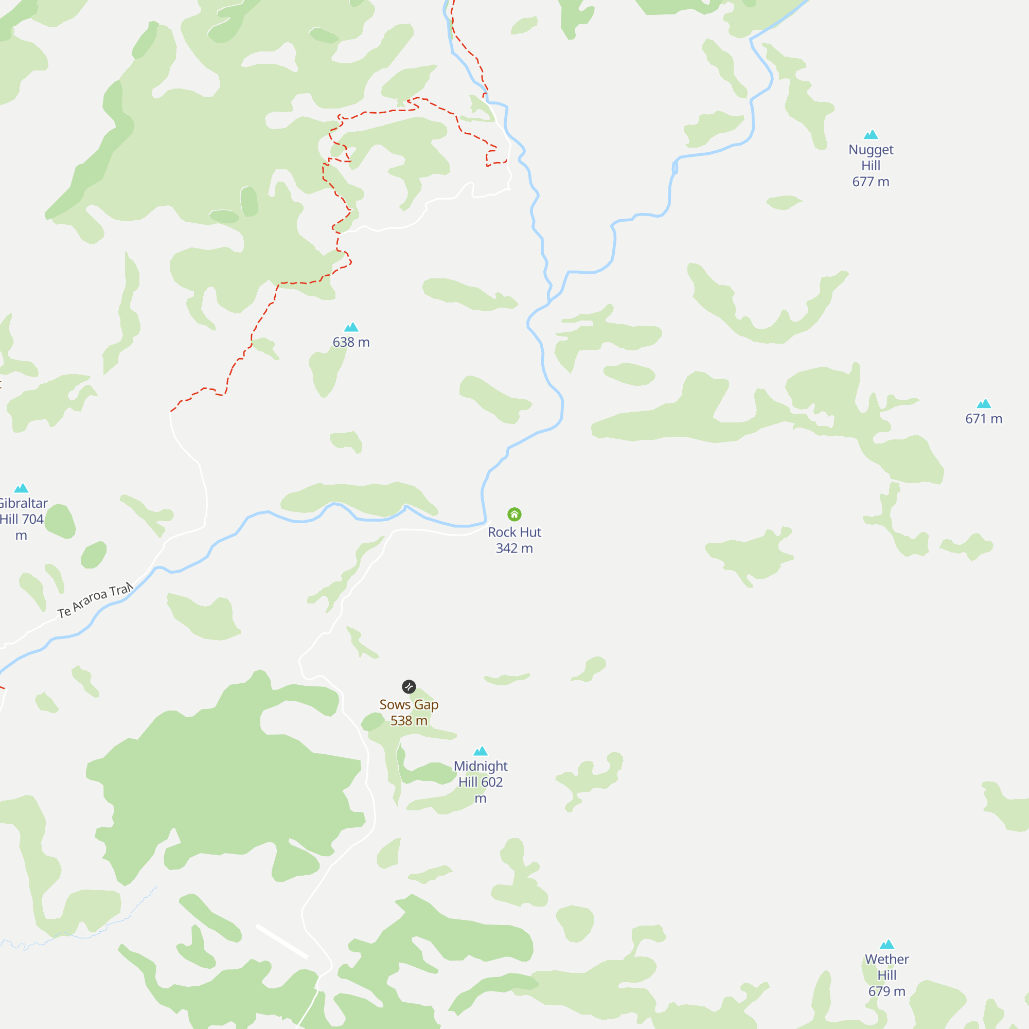 Rock Hut map
