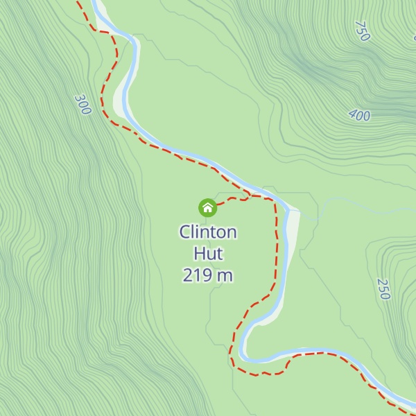 Map of Clinton Hut