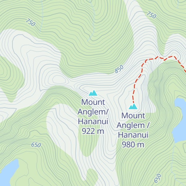 Map of Mount Anglem/Hananui