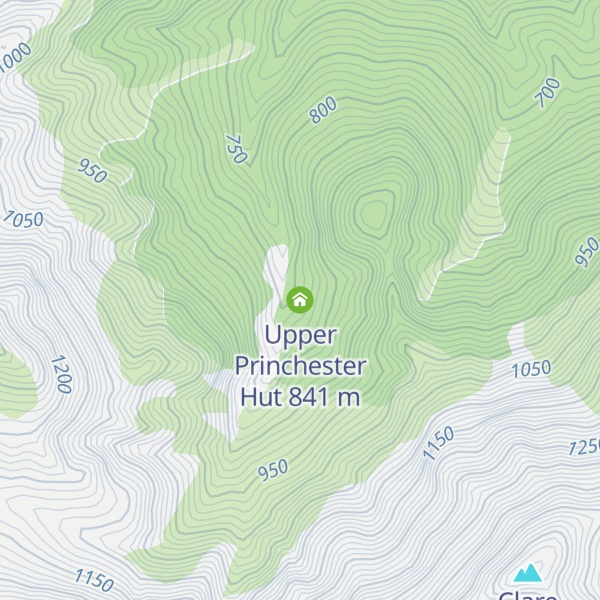 Map of Upper Princhester Hut