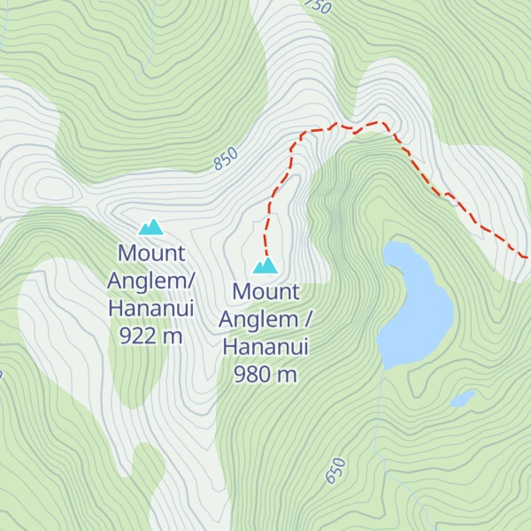 Map of Mount Anglem / Hananui