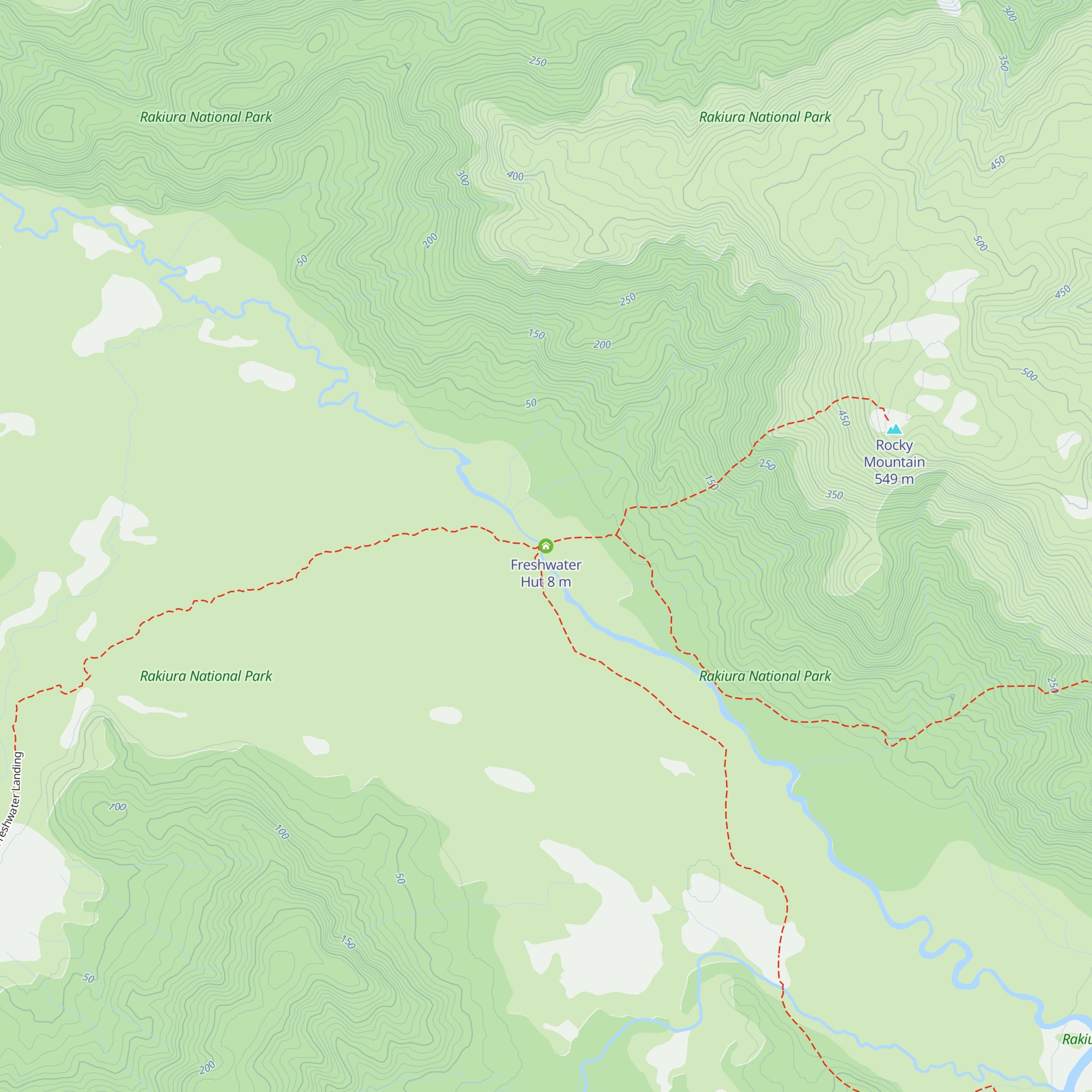 Freshwater Hut map