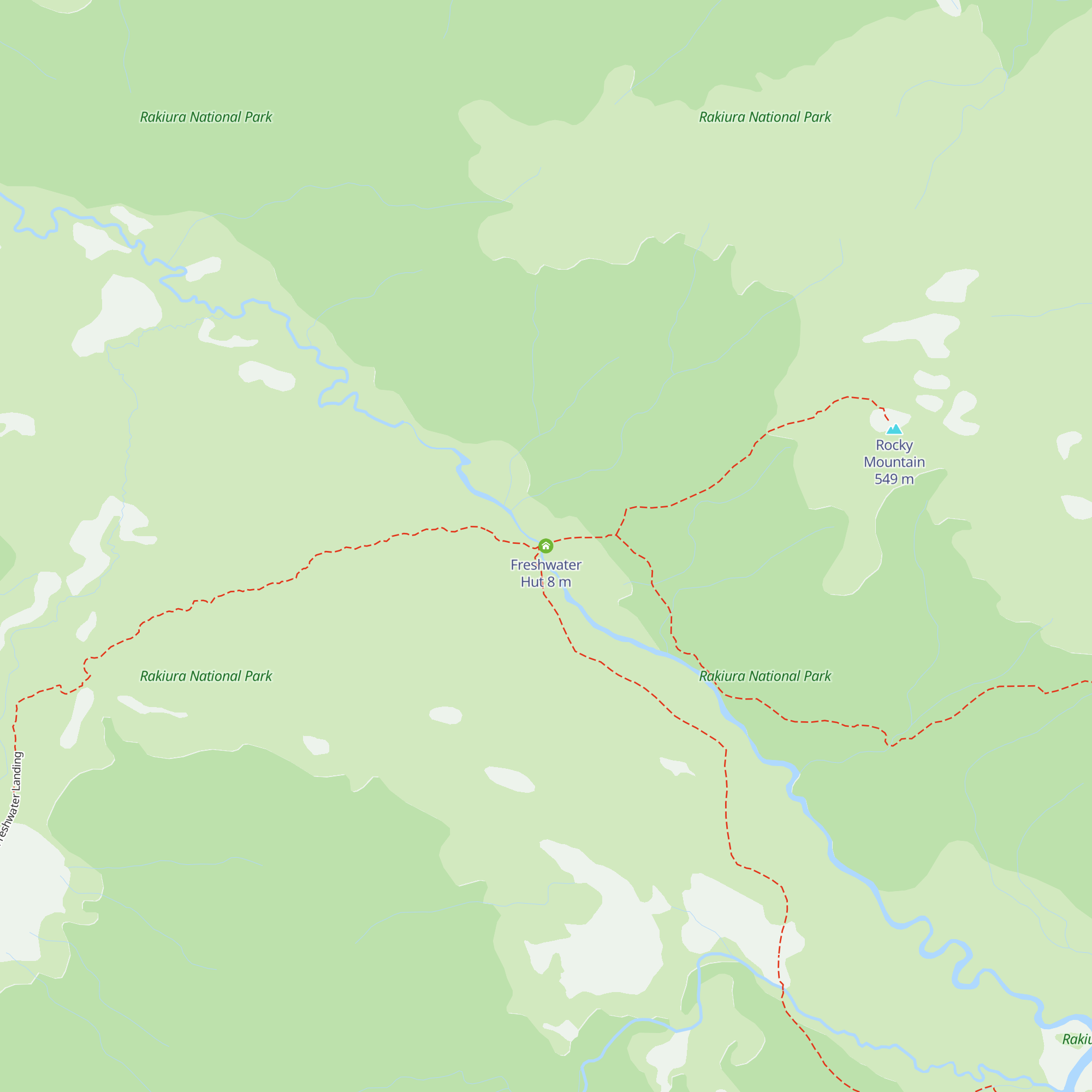 Freshwater Hut map
