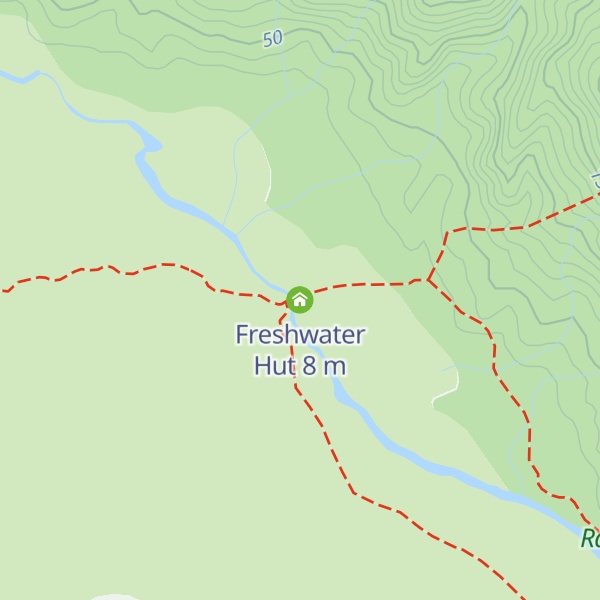 Map of Freshwater Hut