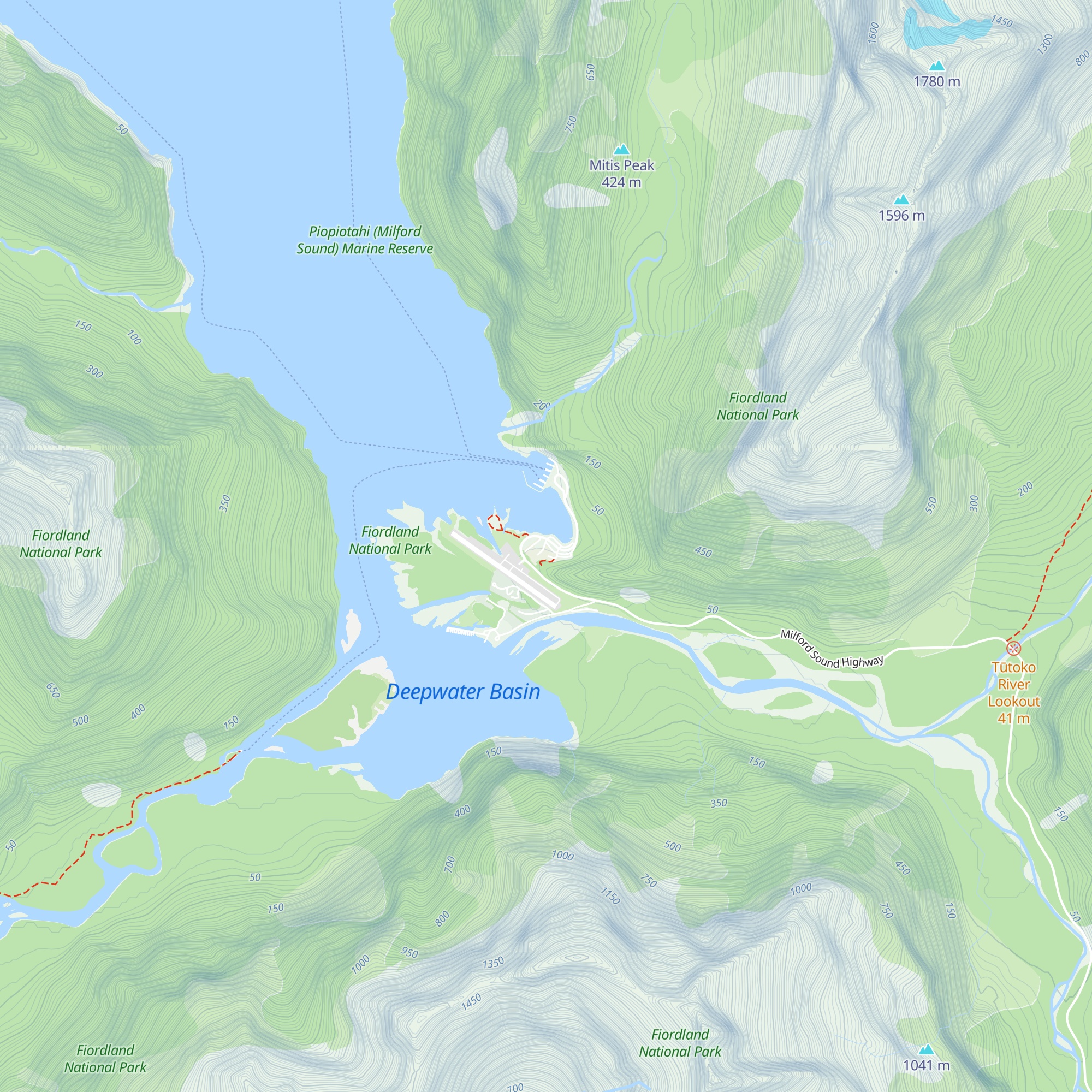 Discover Milford Sound Information Centre & Café map
