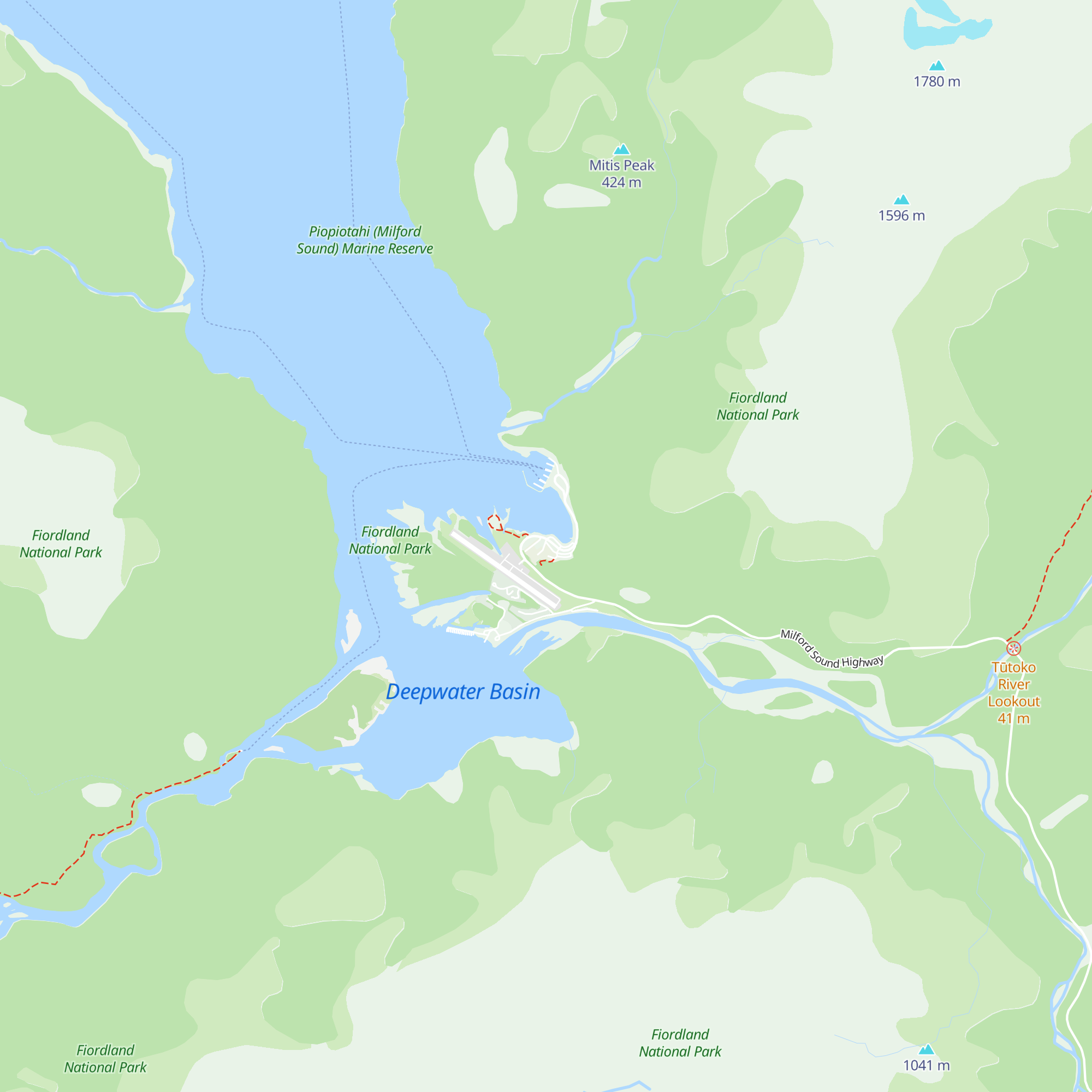 Discover Milford Sound Information Centre & Café map