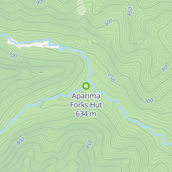Map of Aparima Forks Hut