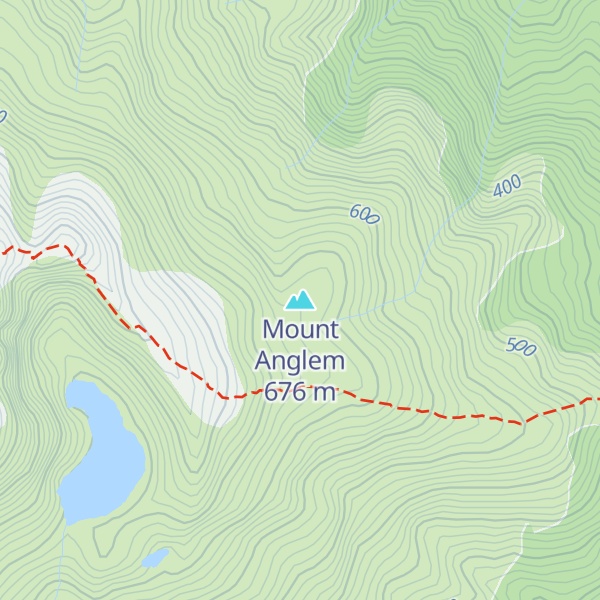 Map of Mount Anglem