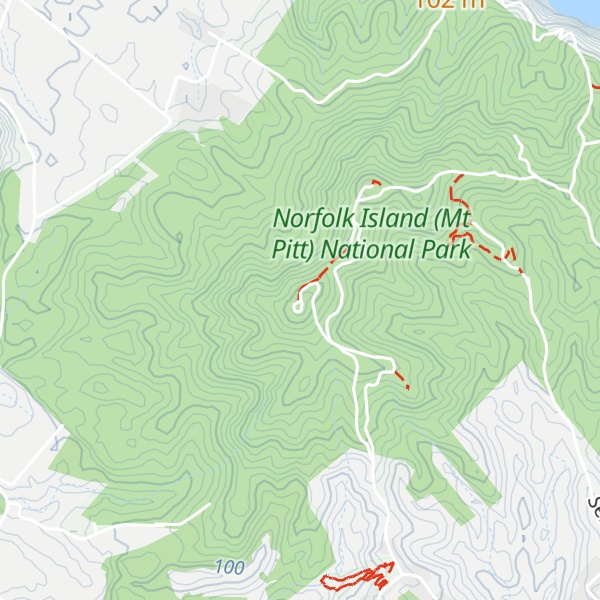 Map of Mount Pitt
