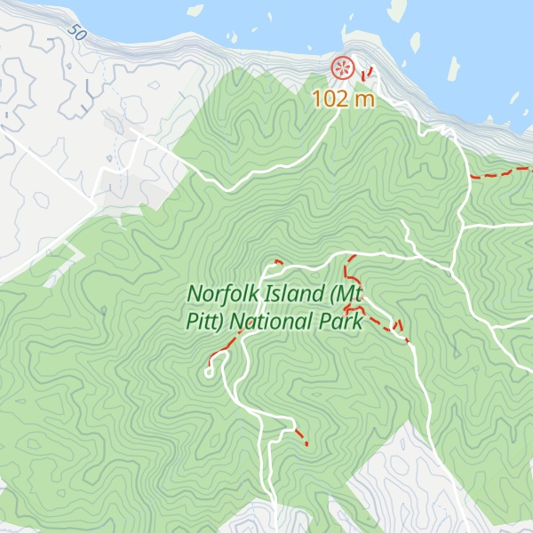 Map of Mount Bates