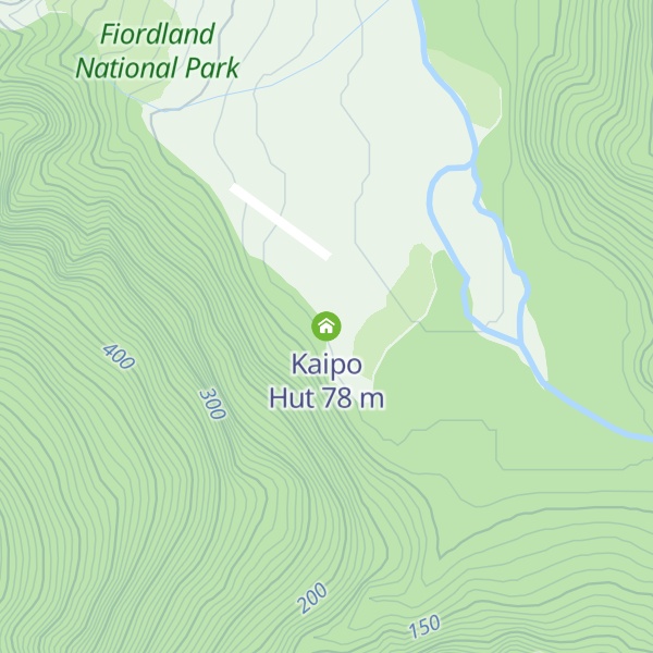 Map of Kaipo Hut