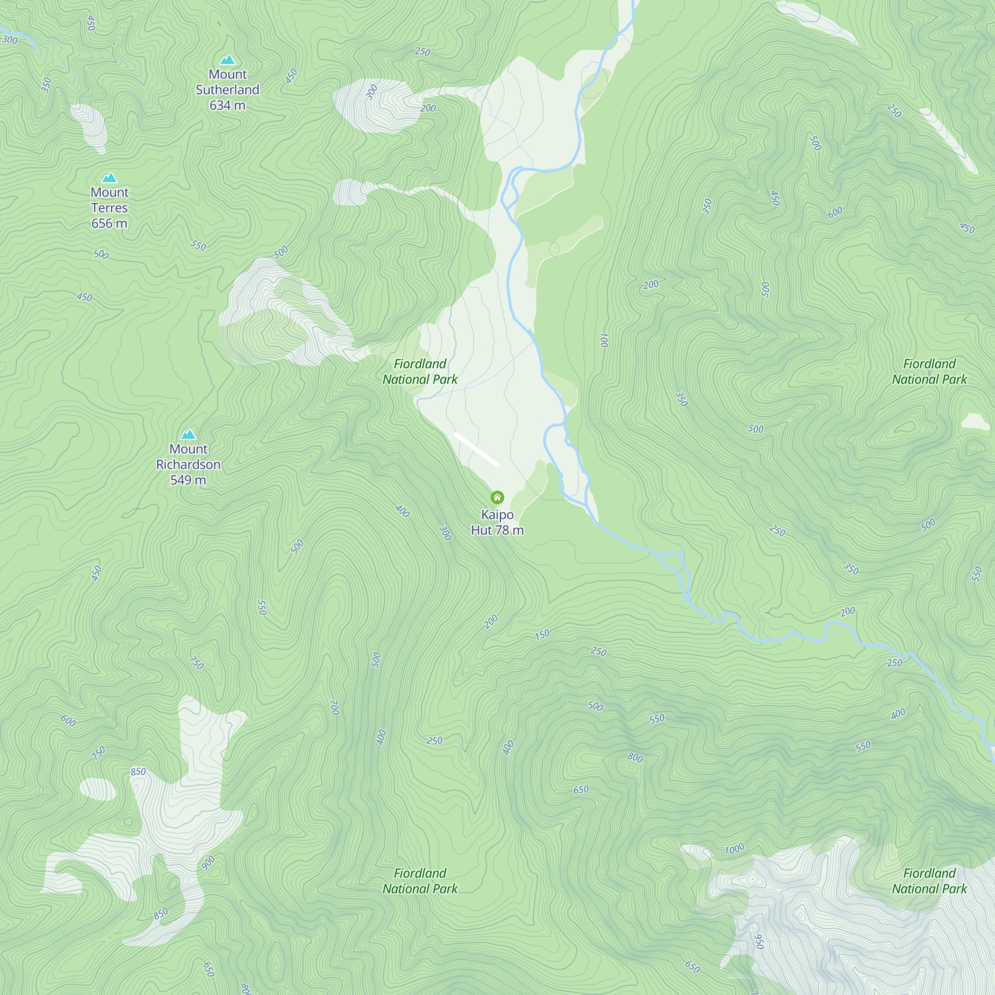 Kaipo Hut map