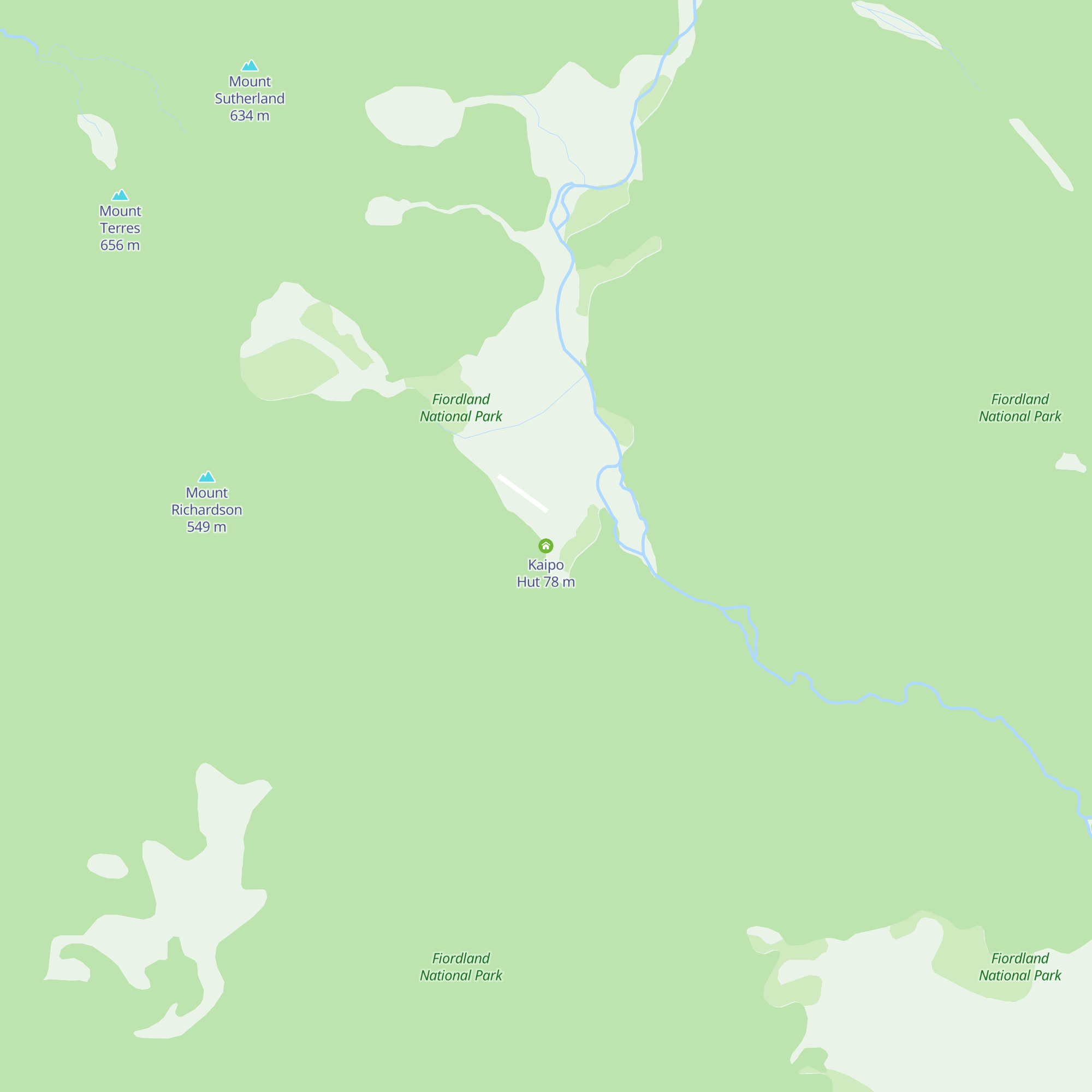 Kaipo Hut map