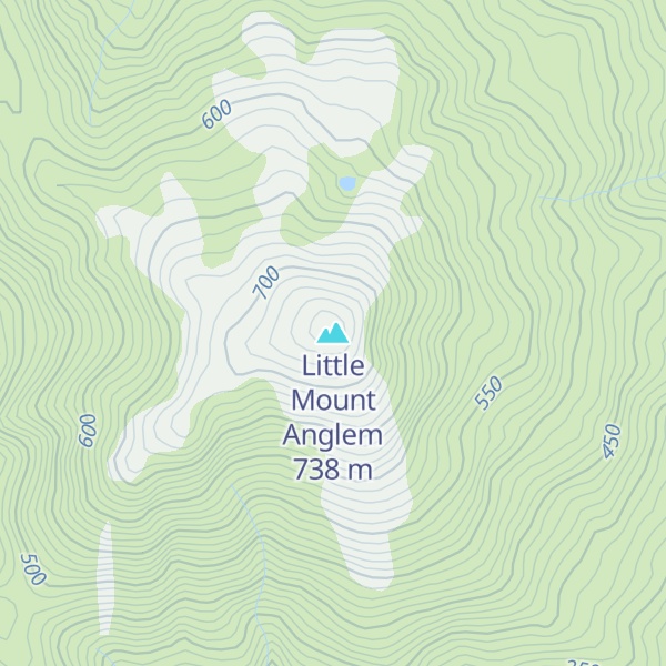Map of Little Mount Anglem