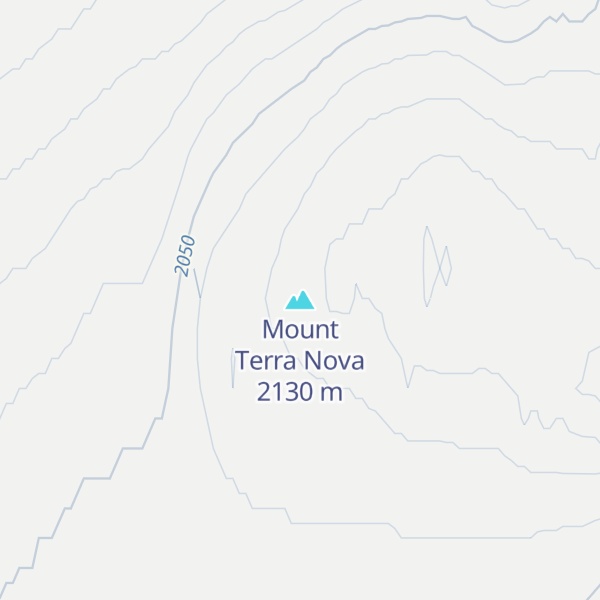 Map of Mount Terra Nova