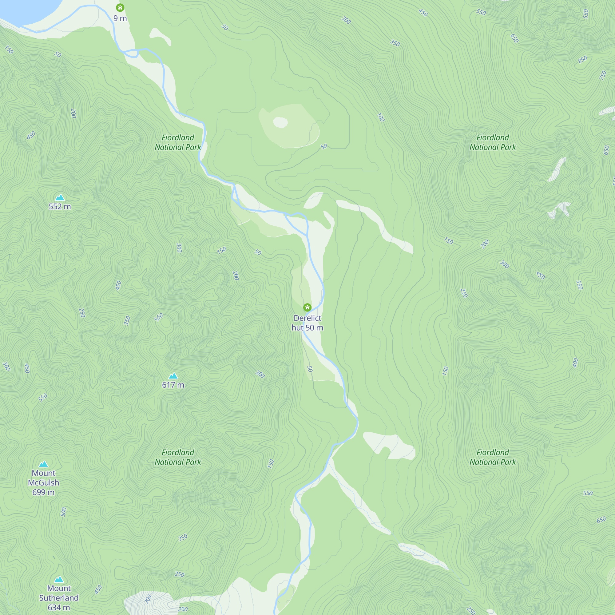 Derelict hut map