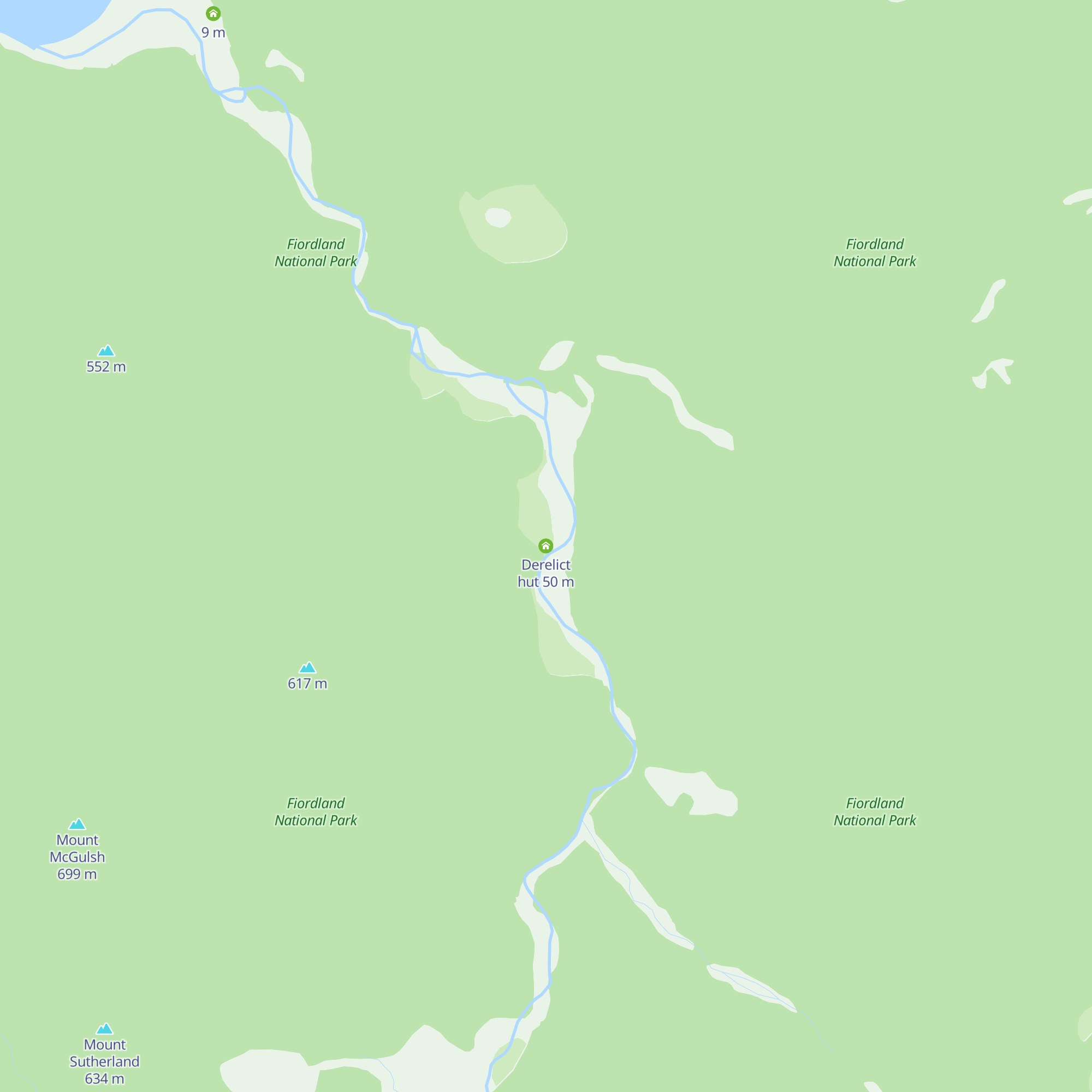 Derelict hut map