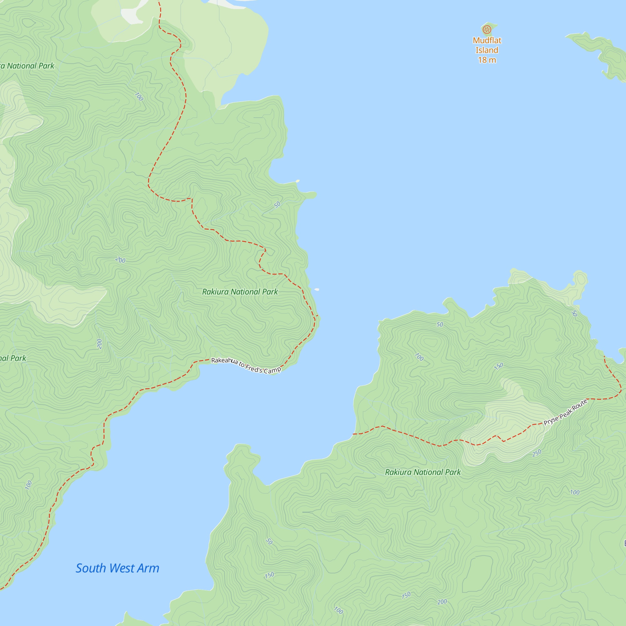 Freds Camp Hut map