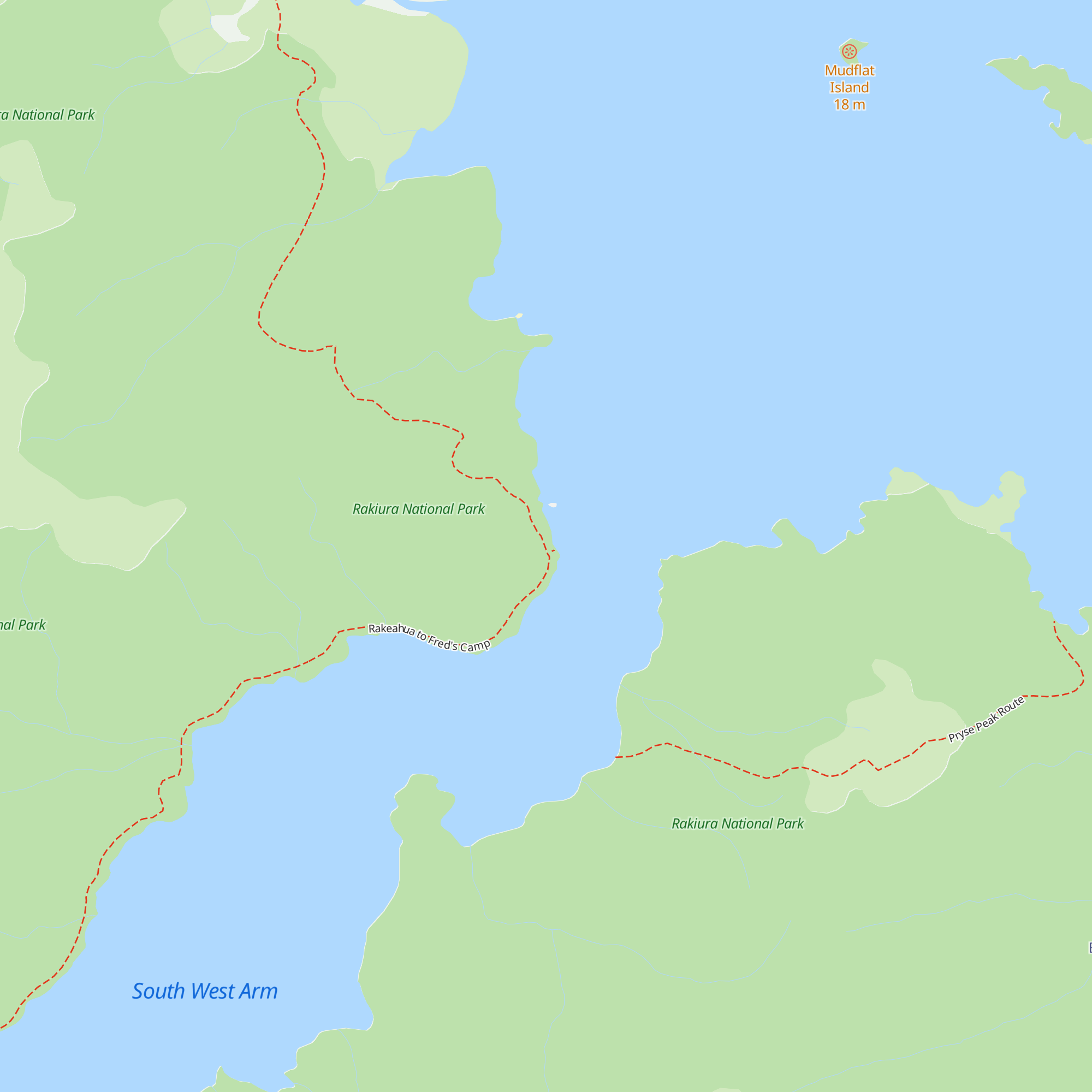 Freds Camp Hut map