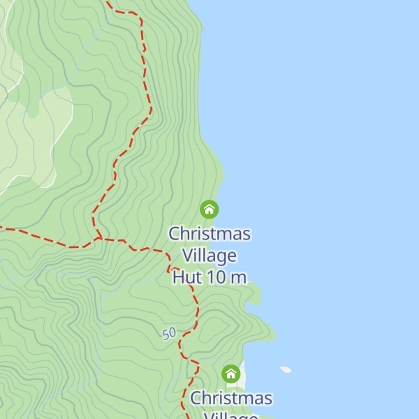 Map of Christmas Village Hut