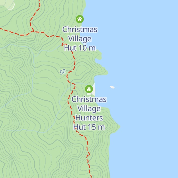 Map of Christmas Village Hunters Hut
