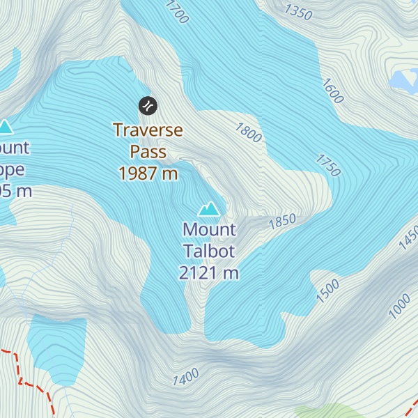 Map of Mount Talbot