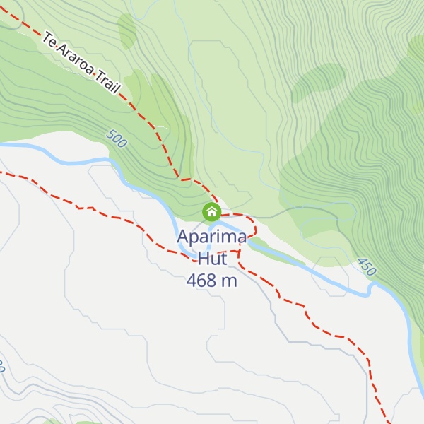 Map of Aparima Hut