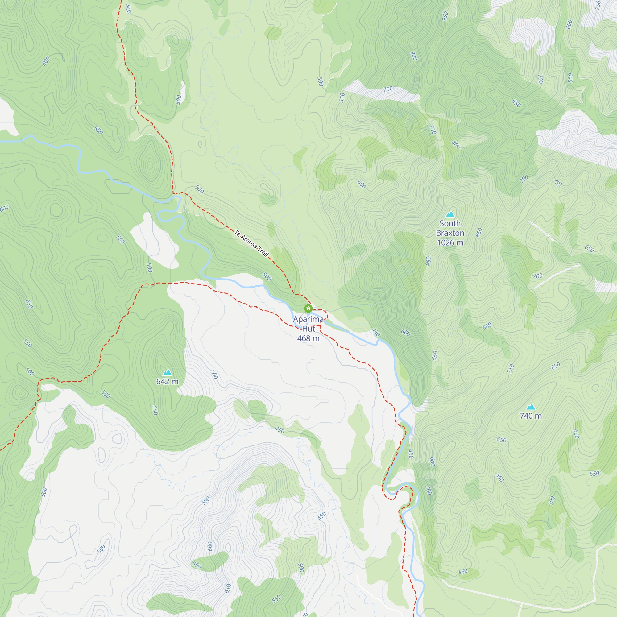 Aparima Hut map