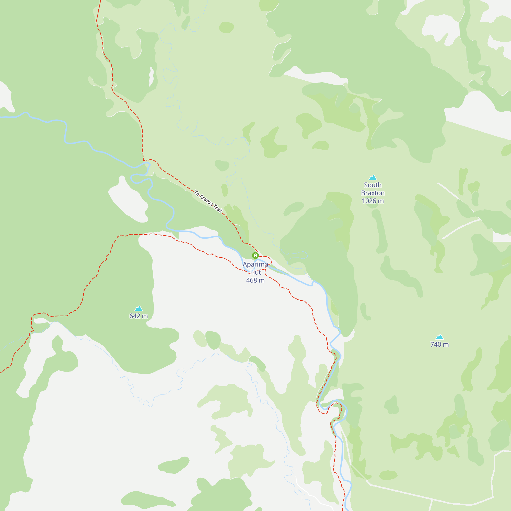 Aparima Hut map