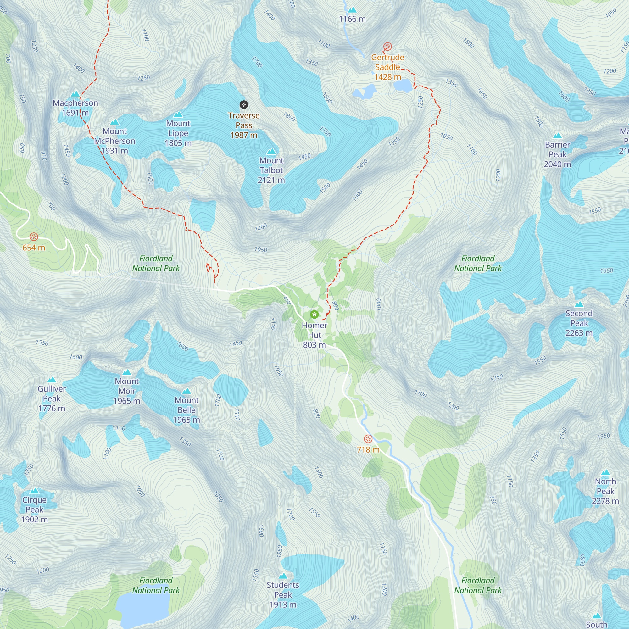 Homer Hut map