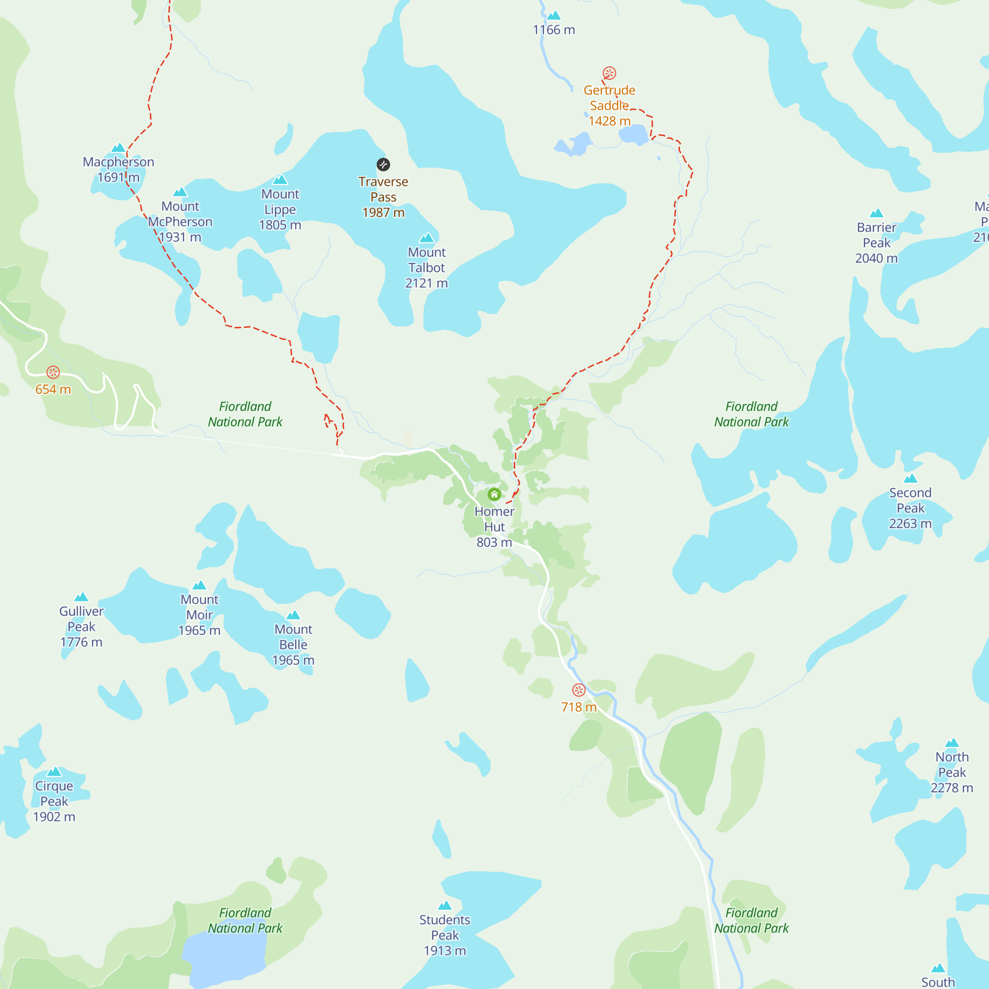 Homer Hut map