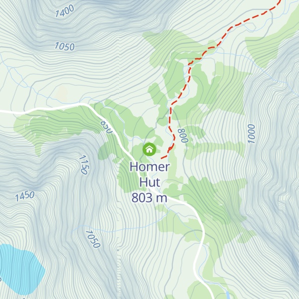 Map of Homer Hut