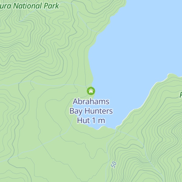 Map of Abrahams Bay Hunters Hut