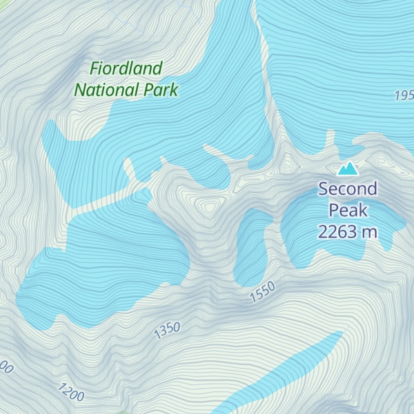 Map of West Peak
