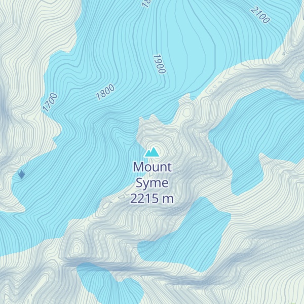 Map of Mount Syme
