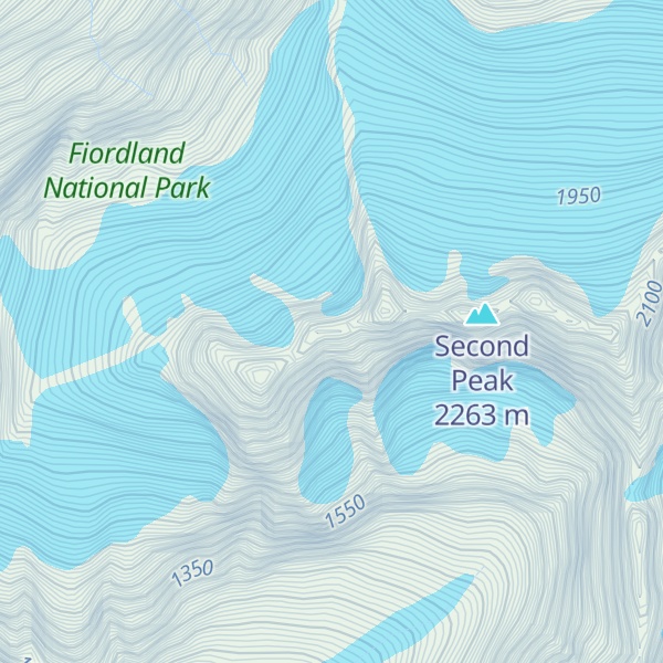 Map of Middle Peak