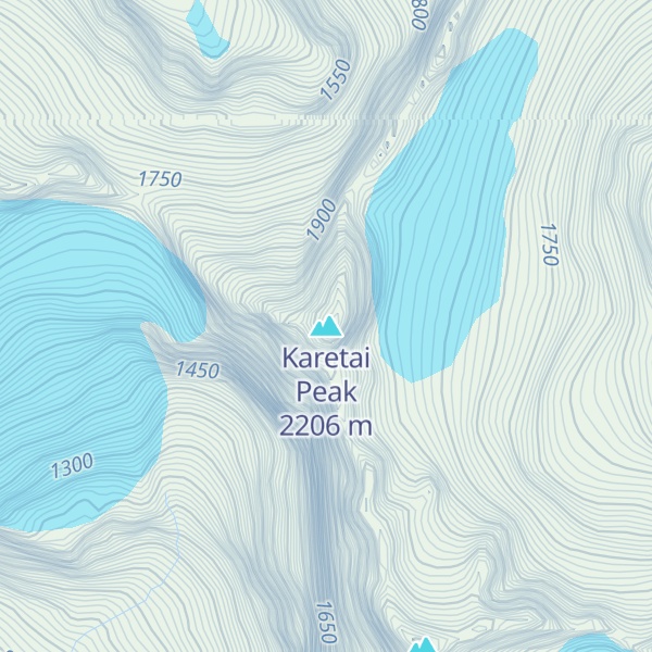 Map of Karetai Peak
