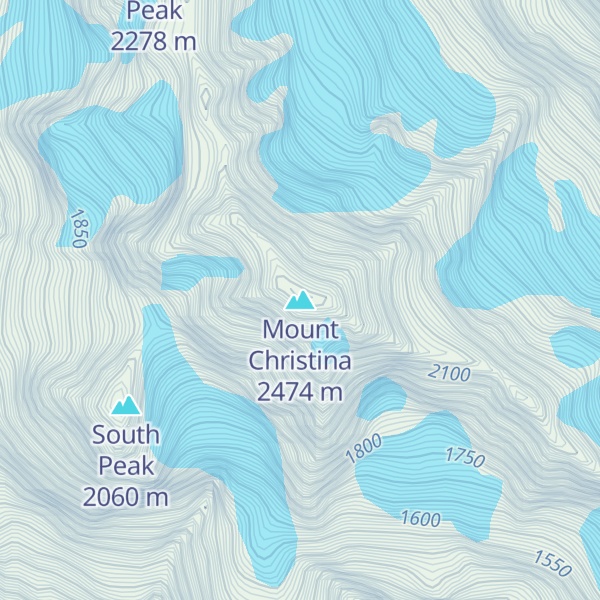 Map of Mount Christina