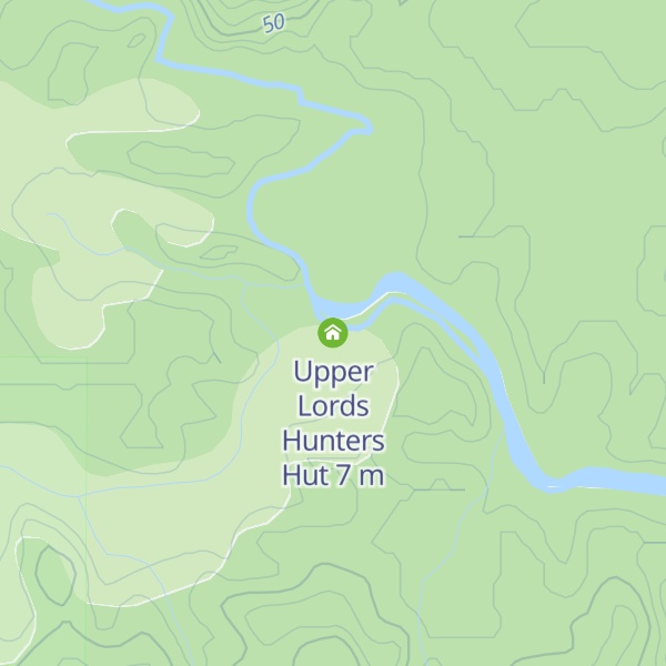 Map of Upper Lords Hunters Hut