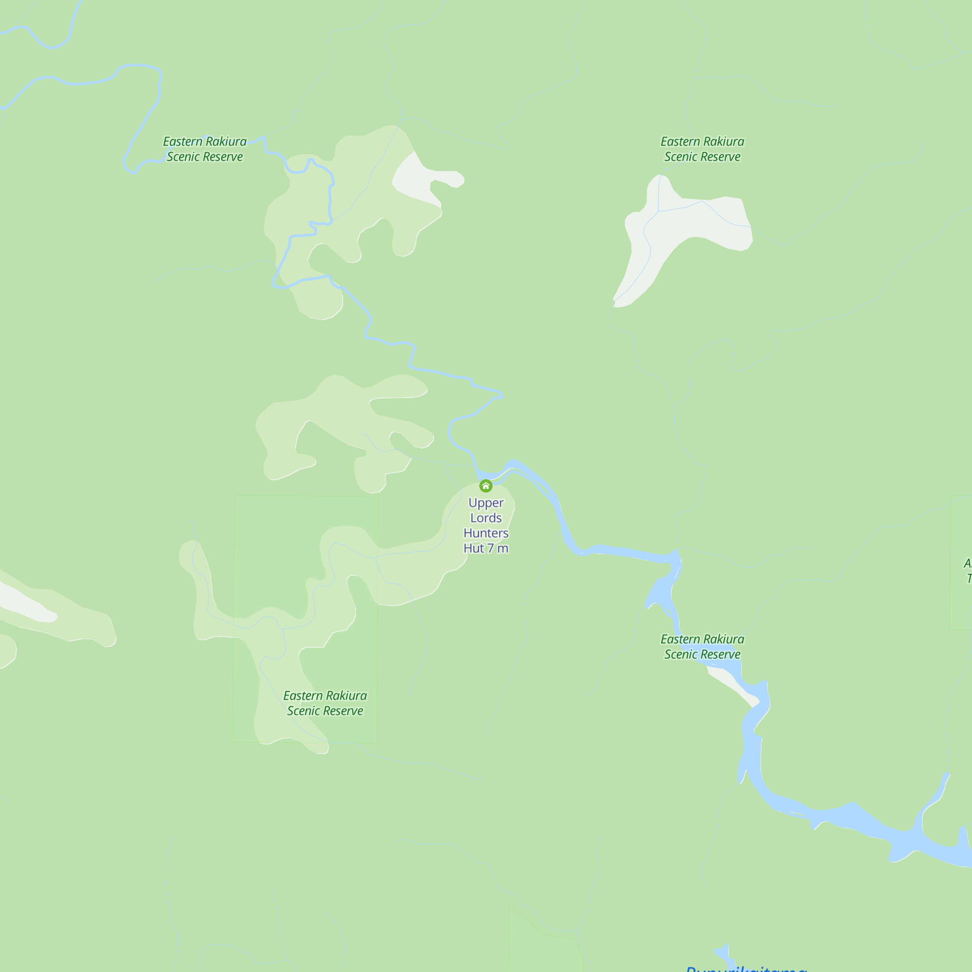 Upper Lords Hunters Hut map