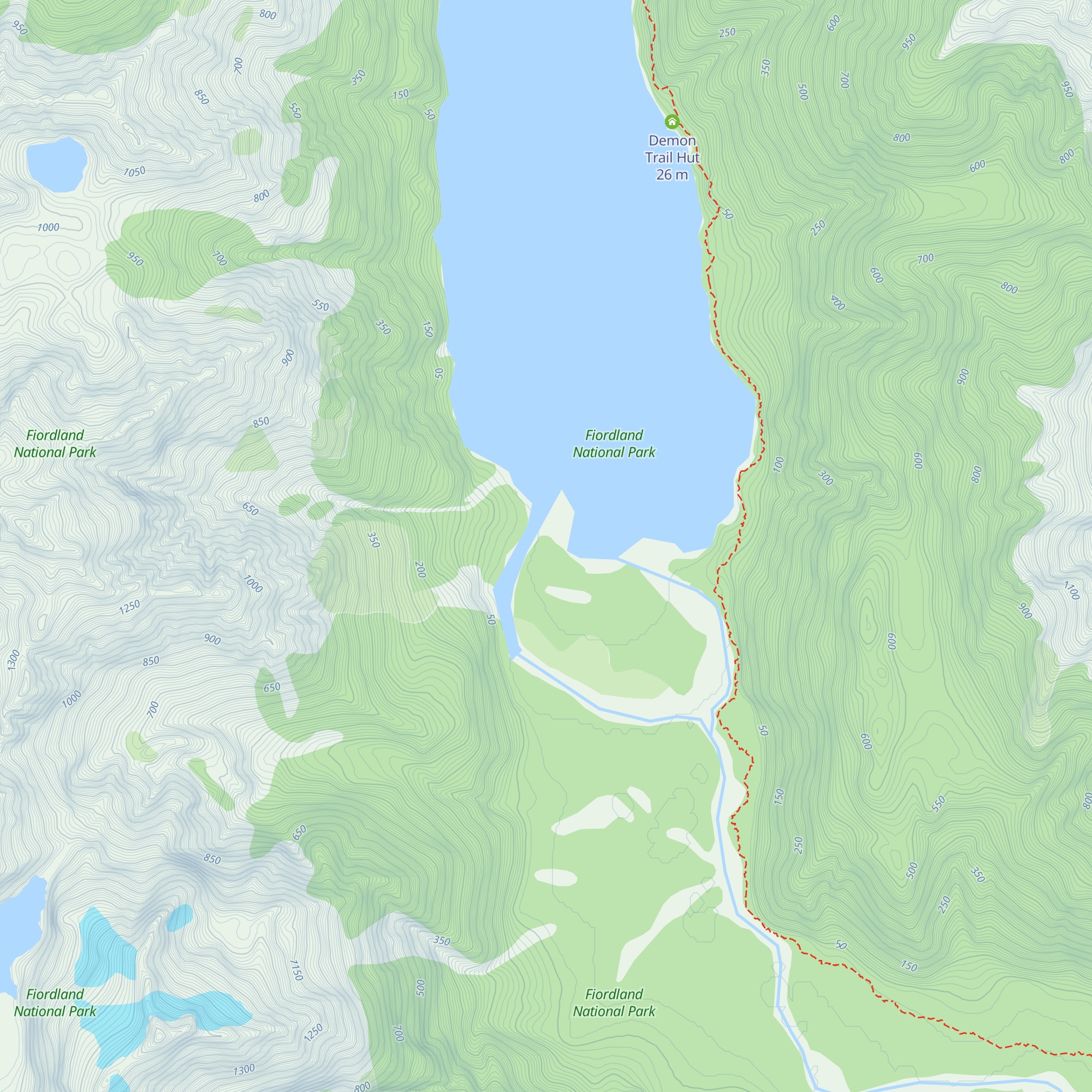 McKerrow Island Hut map