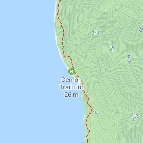 Map of Demon Trail Hut