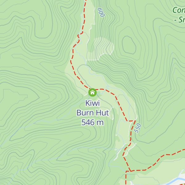 Map of Kiwi Burn Hut
