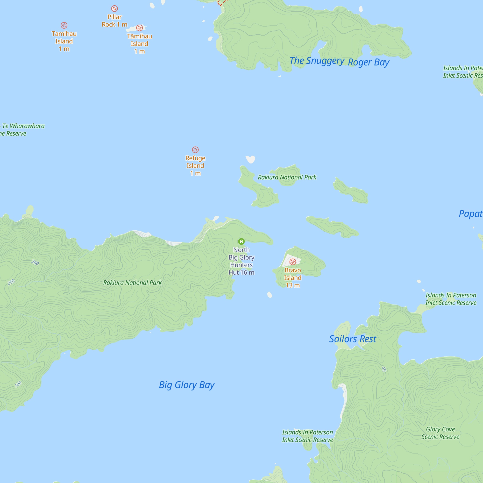 North Big Glory Hunters Hut map