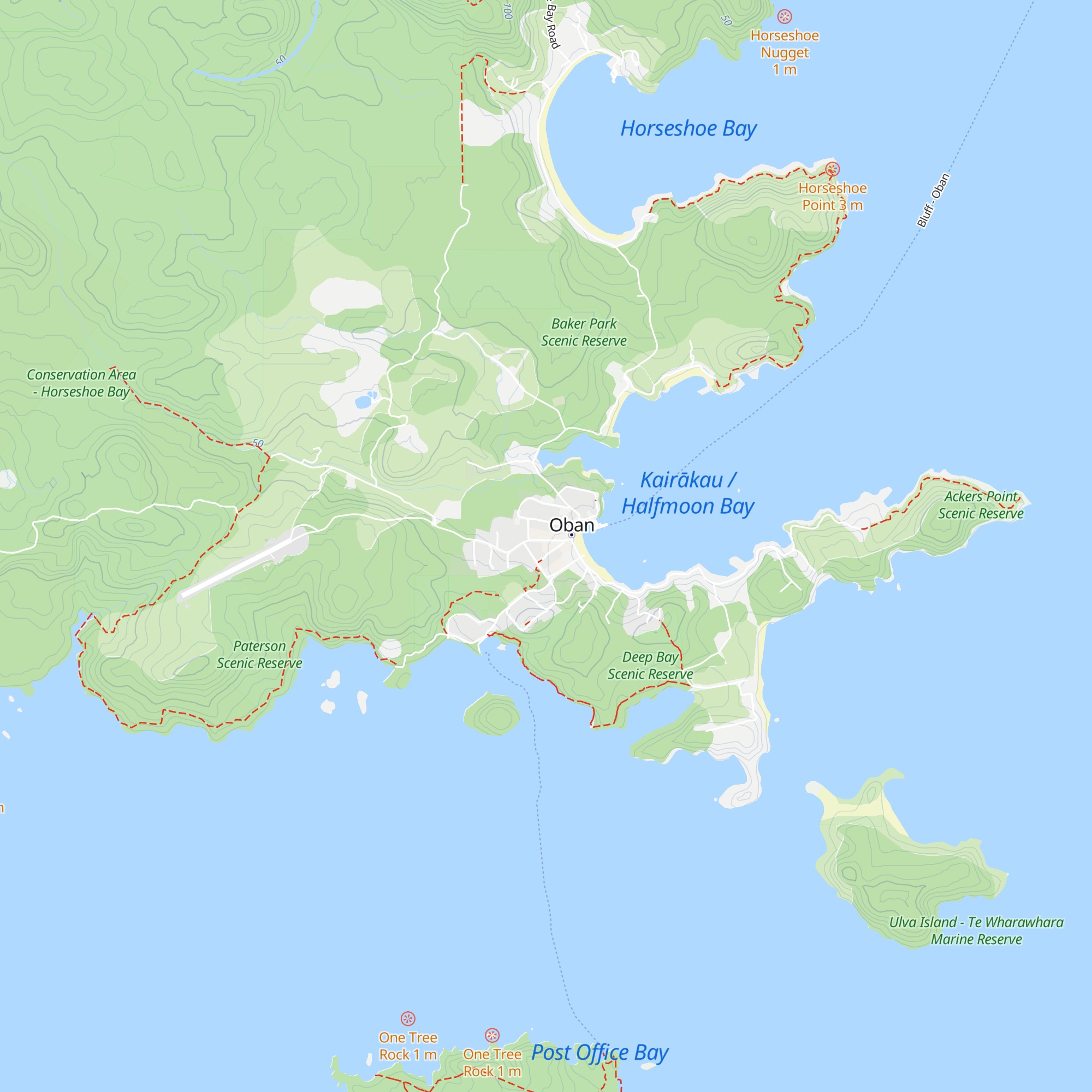 Rakiura National Park Visitor Centre map