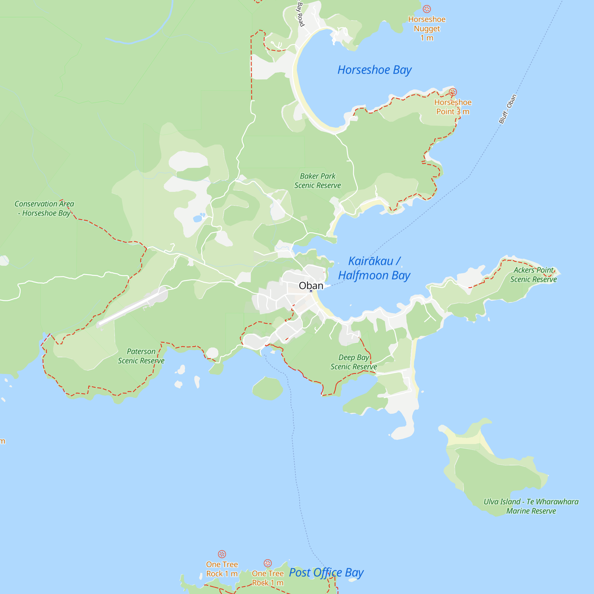 Rakiura National Park Visitor Centre map