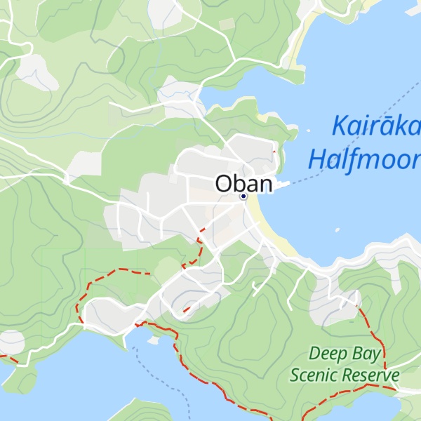 Map of Rakiura National Park Visitor Centre