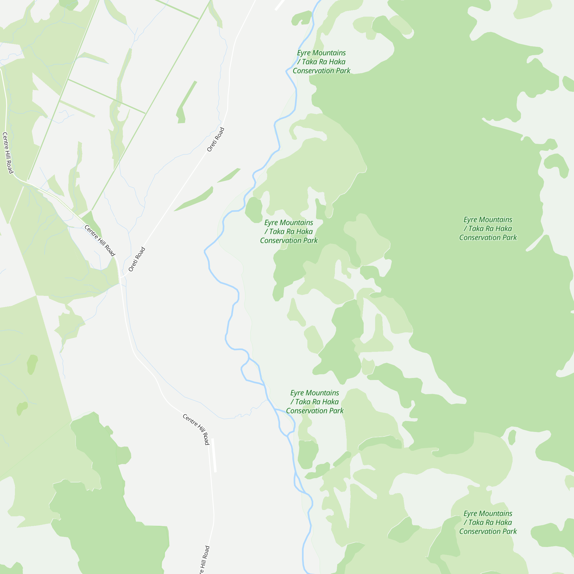 Oreti Hut map